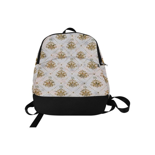 Gold Royal Pattern by Nico Bielow Fabric Backpack for Adult (Model 1659)