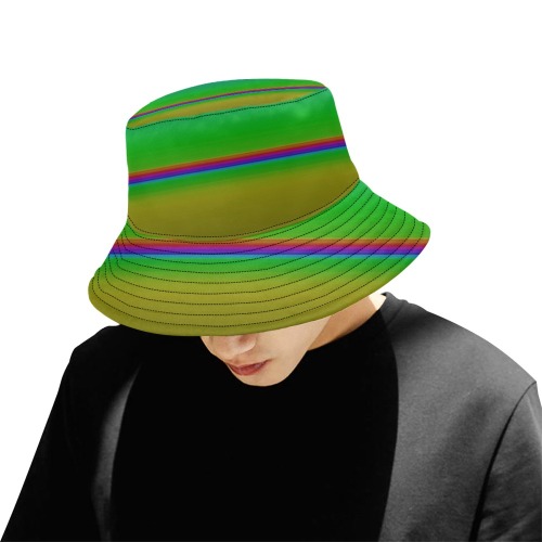 rainbow colours All Over Print Bucket Hat for Men