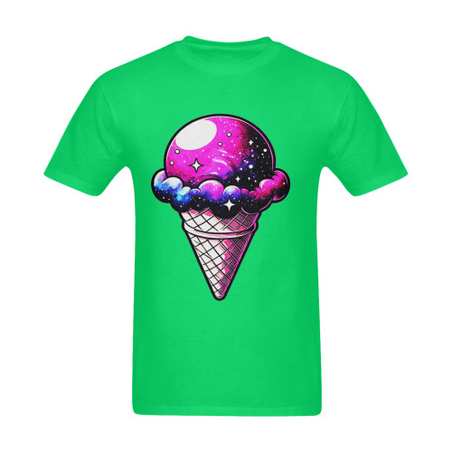 Space Cream Cone Sunny Men's T- shirt (Model T06)