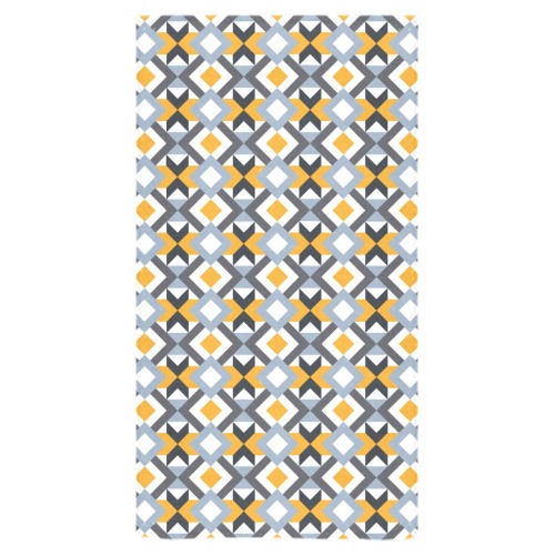 Retro Angles Abstract Geometric Pattern Bath Towel 30"x56"