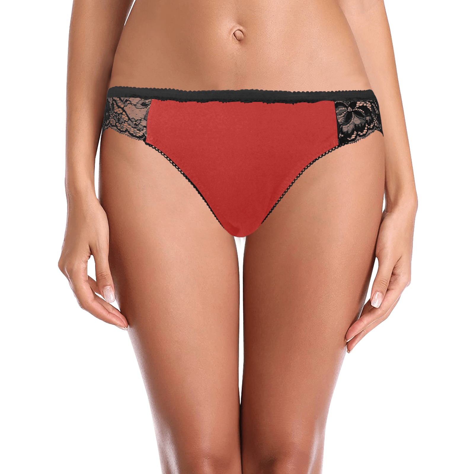 Red Lace Women's Lace Panty (Model L41)