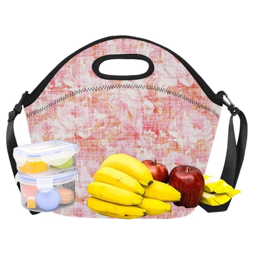 NeopreneBlossomBlush02 Neoprene Lunch Bag/Large (Model 1669)