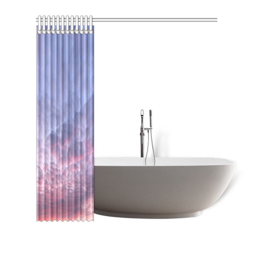 Morning Purple Sunrise Collection Shower Curtain 66"x72"