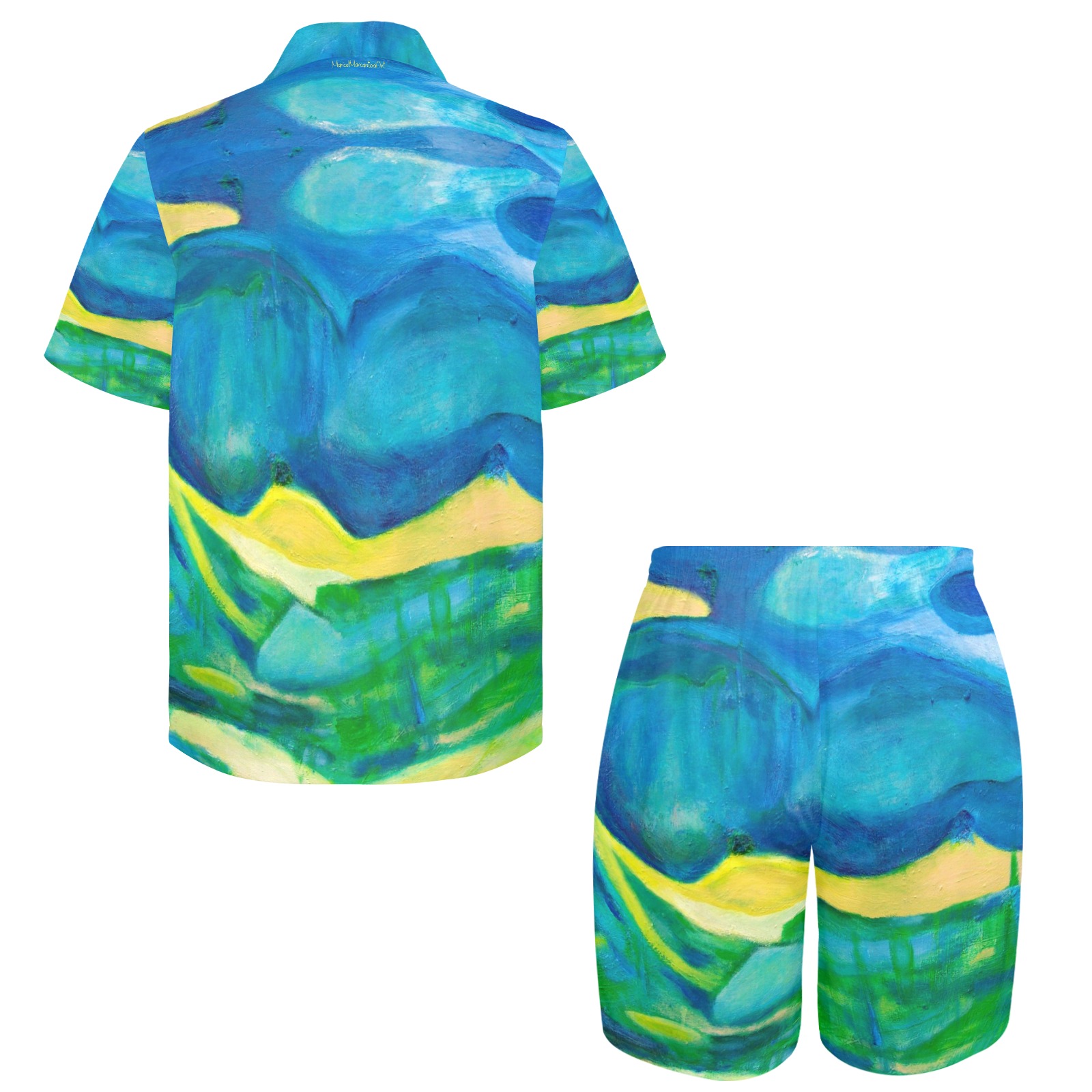 Under The Sea Collection Men's Shirt and Shorts Outfit (Set26)