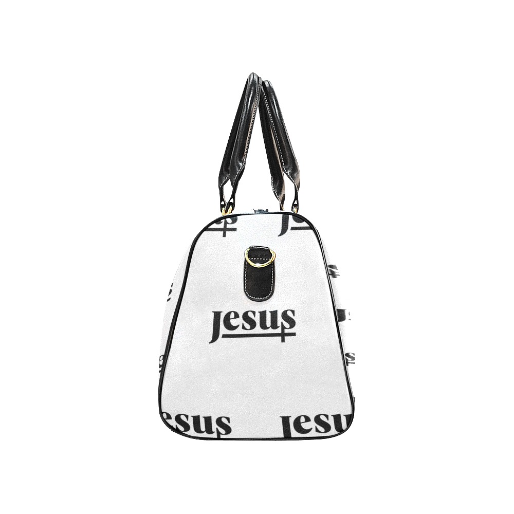 Jesus small tote bag white New Waterproof Travel Bag/Large (Model 1639)