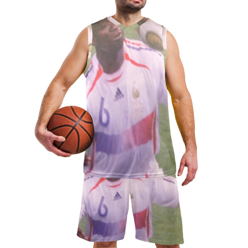 Sinda. Men's V-Neck Basketball Uniform