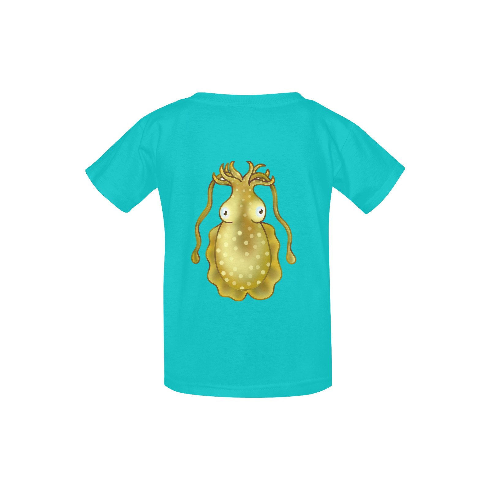 Sealife Cuttlefish Cartoon Kid's  Classic T-shirt (Model T22)