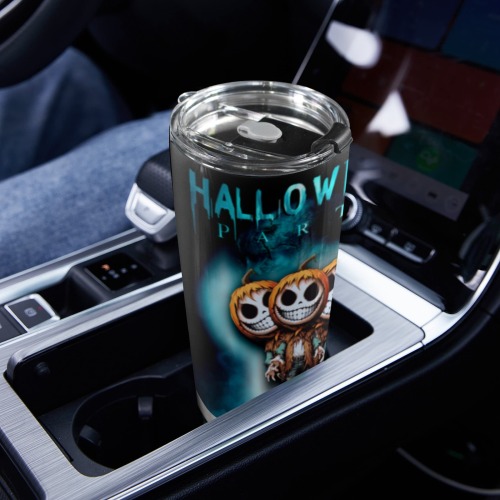 Happy Hello Ween 20oz Mobile Tumbler with Lid (Black Lock)