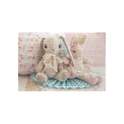 Compassionate for Christ_ Stuffed Rabbit A4 Size Jigsaw Puzzle (Set of 80 Pieces)