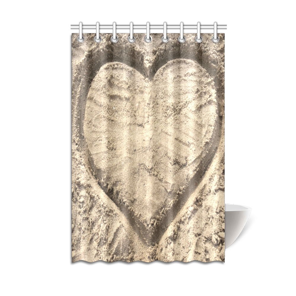 Love in the Sand Collection Shower Curtain 48"x72"
