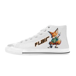 IMG_8432 Flair Sneakers High Top Canvas Shoes for Kid (Model 017)