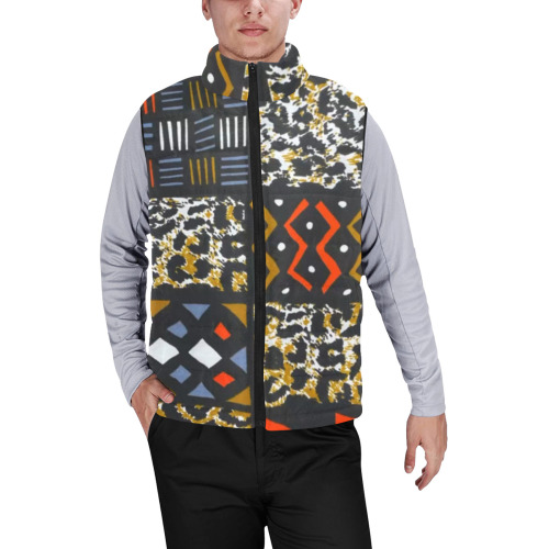 Kente Bodywarmer 7 Men's Padded Vest Jacket (Model H44)