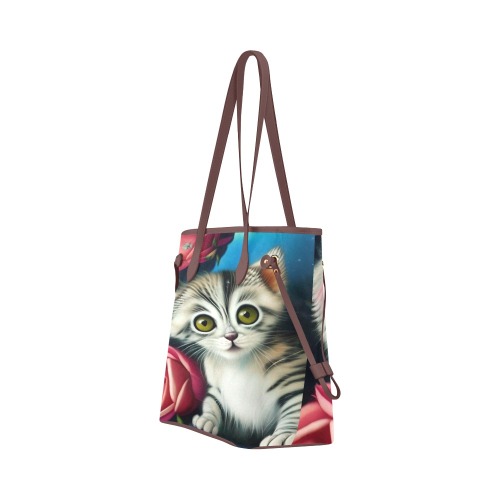 Cute Kittens 7 Clover Canvas Tote Bag (Model 1661)