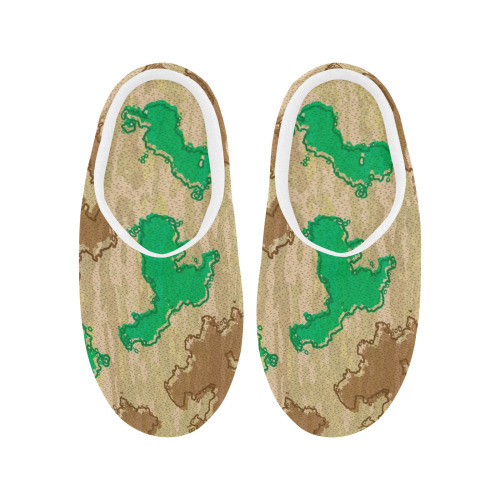 Basic Modern Fashion Camouflage Women's Non-Slip Cotton Slippers (Model 0602)