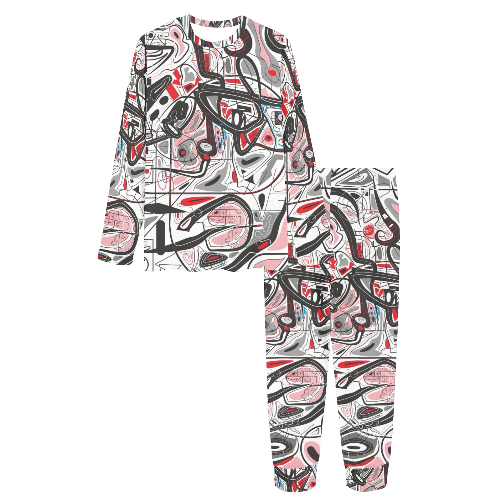 Model 2 Women's All Over Print Pajama Set