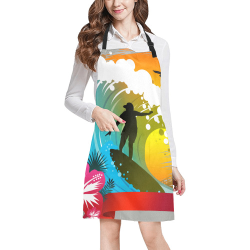 Ride The Tide All Over Print Apron