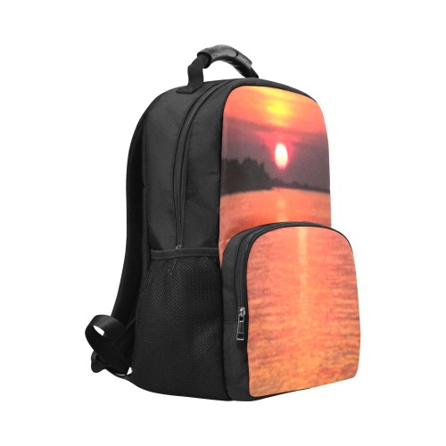 Lady Pink Sunset Collection Unisex Laptop Backpack (Model 1663)