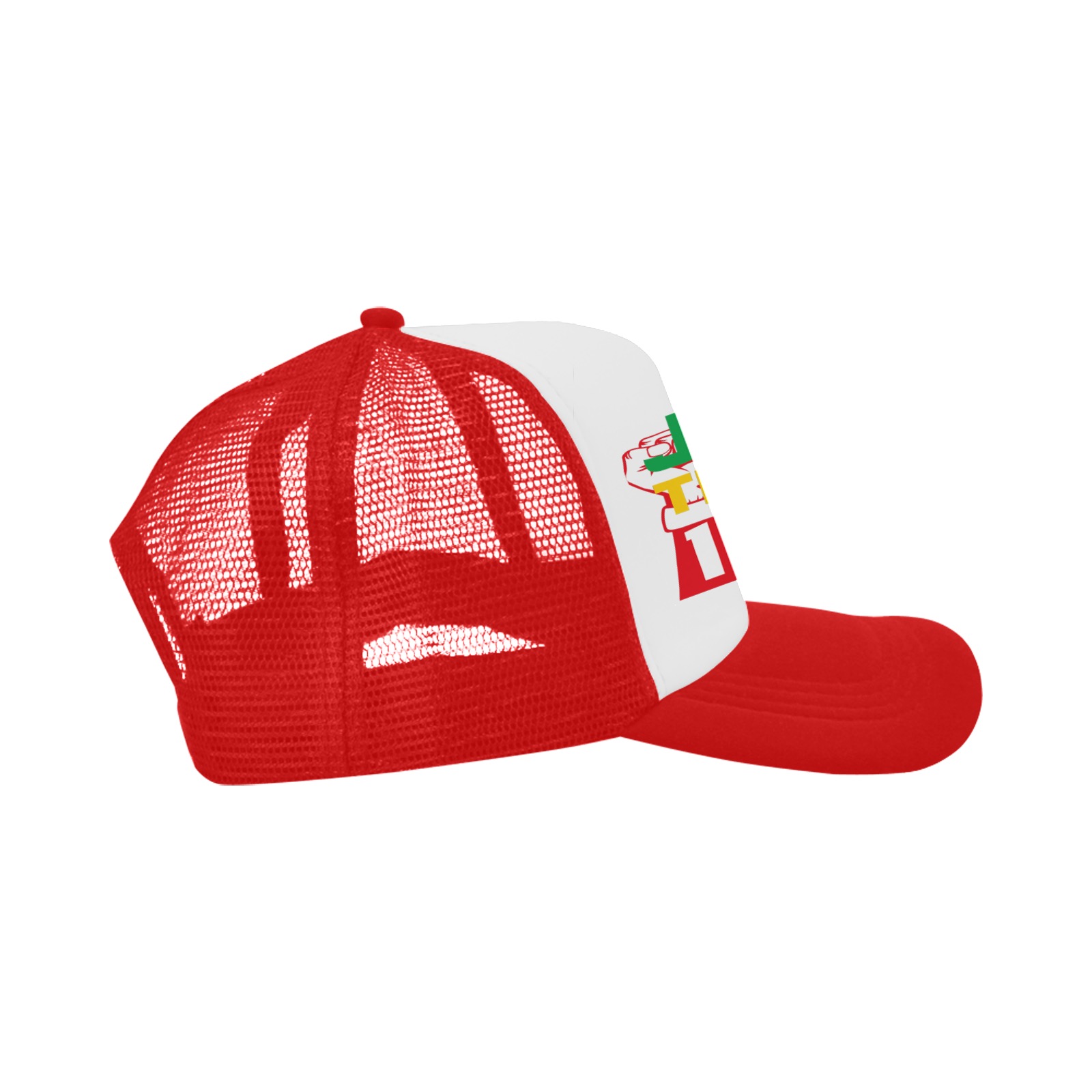 Juneteenth Big Text Hat Red Trucker Trucker Hat
