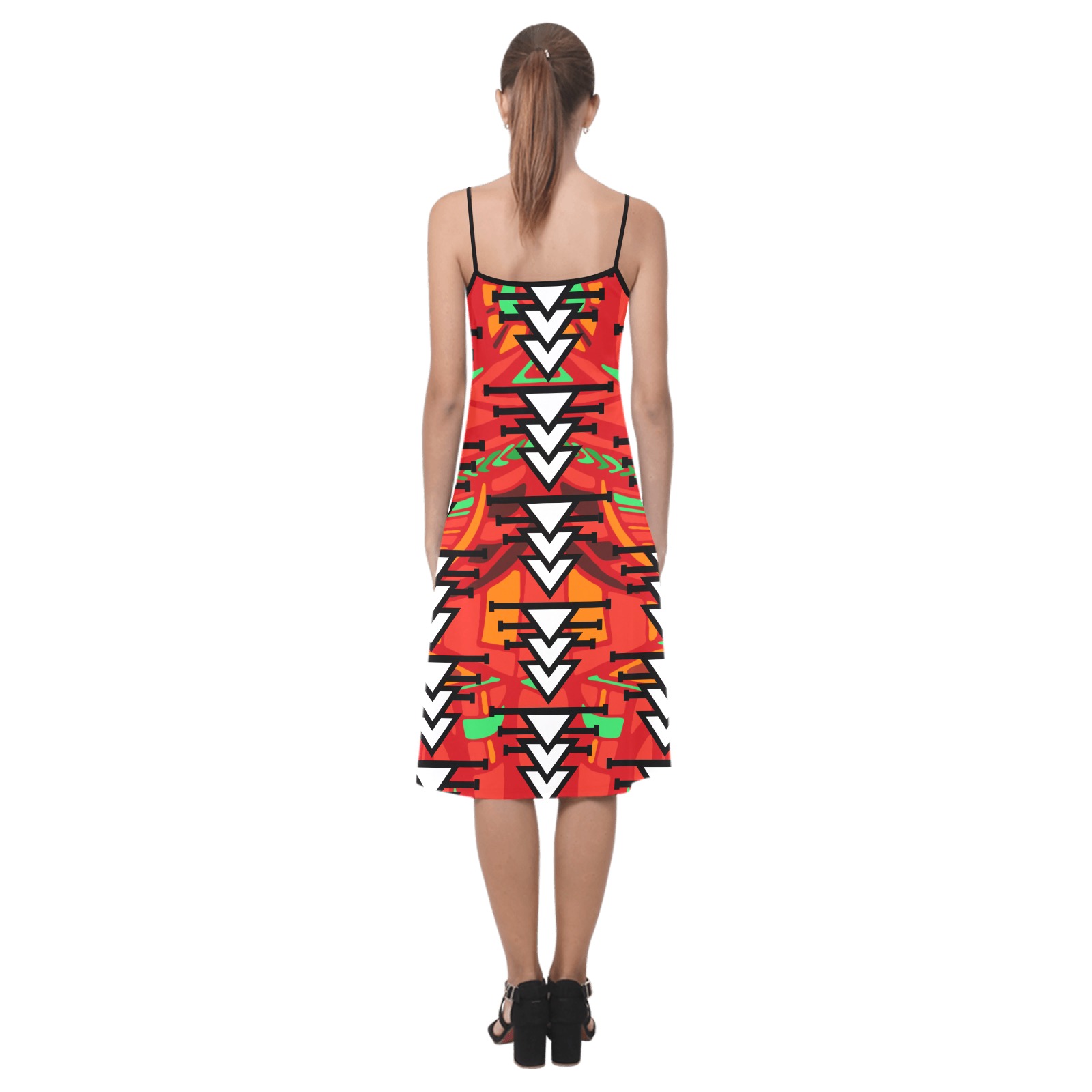 arrows neo tribal dress Alcestis Slip Dress (Model D05)