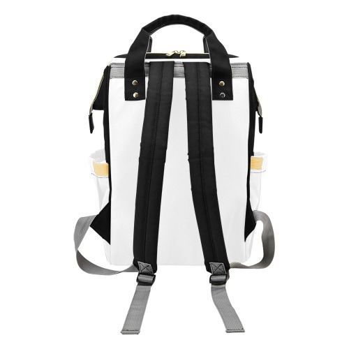 Diaper Bag Skeleton Hand White and Black-Baby Multi-Function Diaper Backpack/Diaper Bag (Model 1688)
