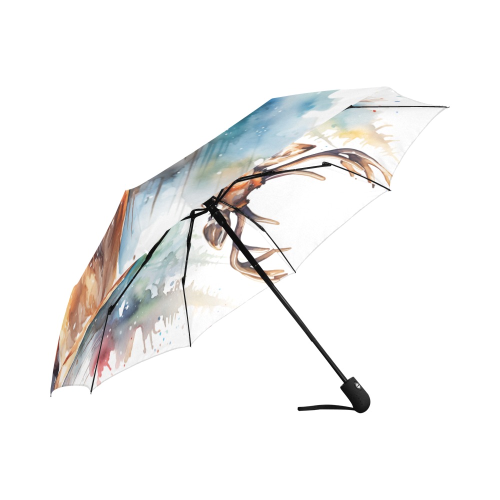 Christmas Deer v1 Auto-Foldable Umbrella (Model U04)