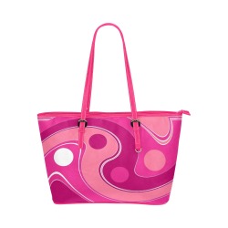 IN THE PINK-122 ALT Leather Tote Bag/Small (Model 1651)