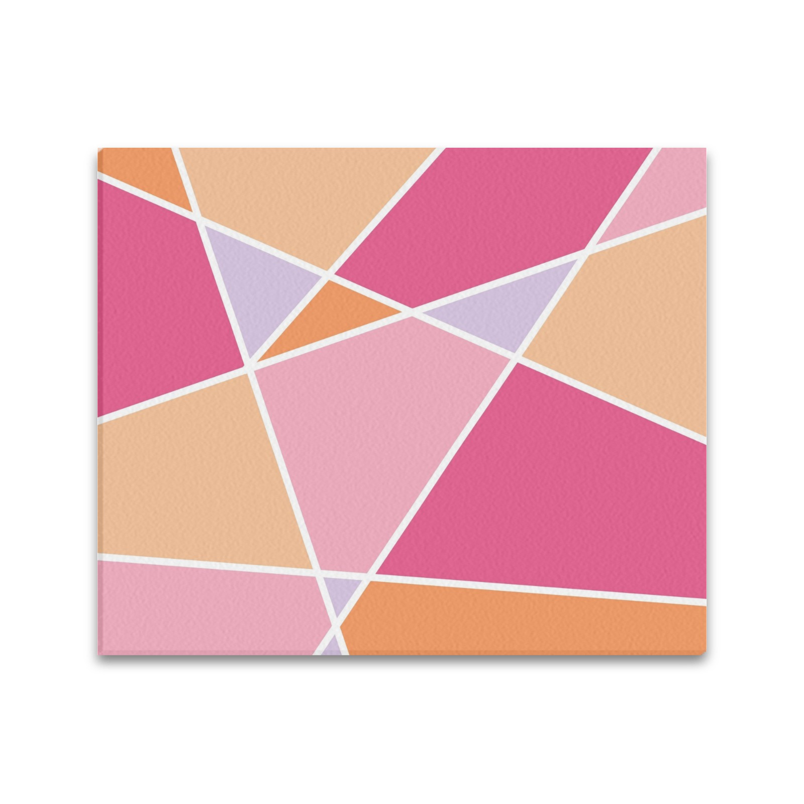 Pink Geometric Frame Canvas Print 24"x20"
