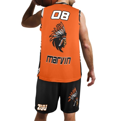 Basketball Outfit Marvin Men's V-Neck Basketball Uniform