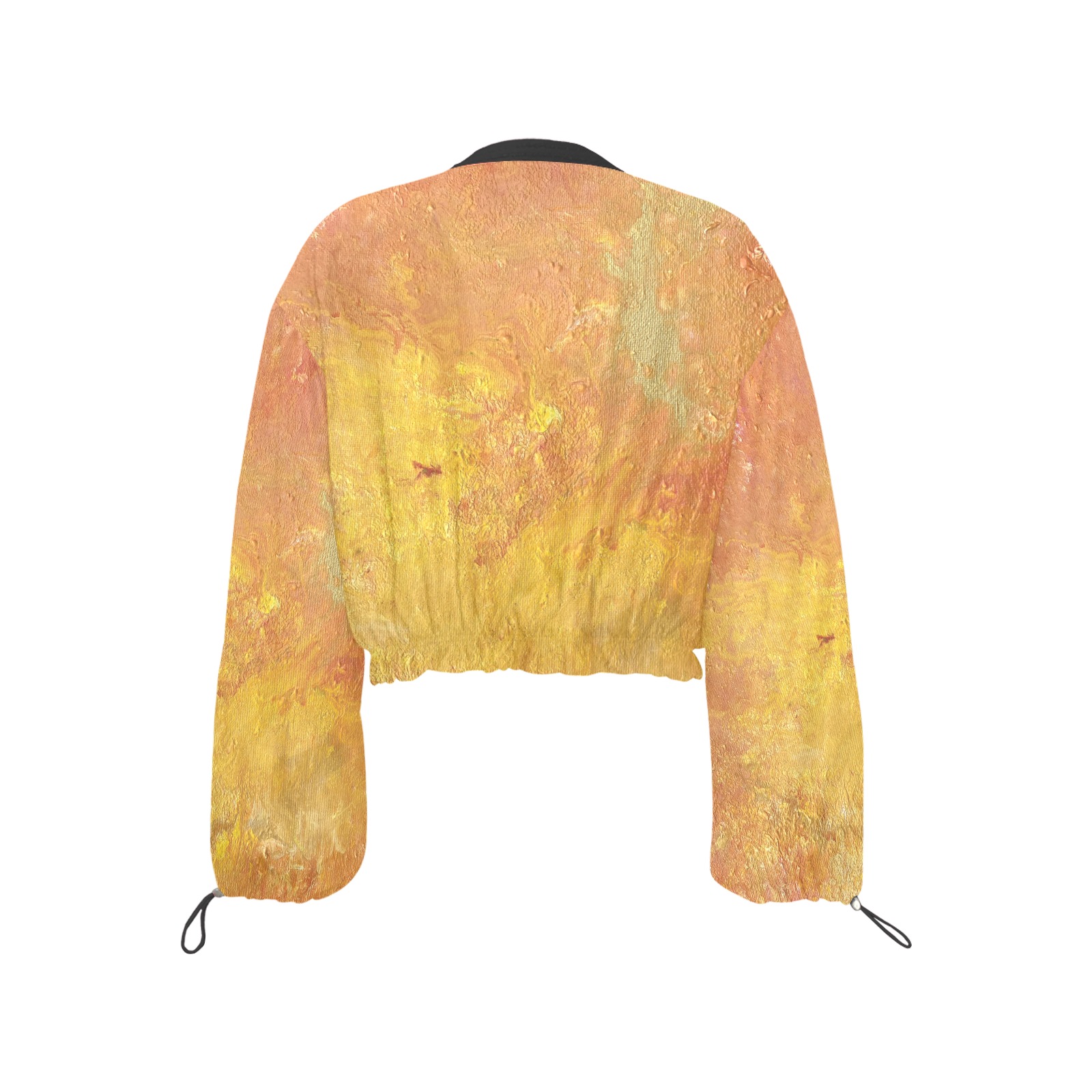 Eternal Sunburst Cropped Chiffon Jacket for Women (Model H30)