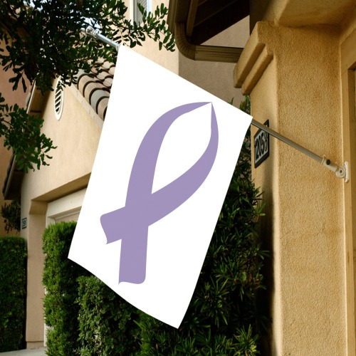 Awareness Ribbon (Light Purple) Garden Flag 28''x40'' （Without Flagpole）