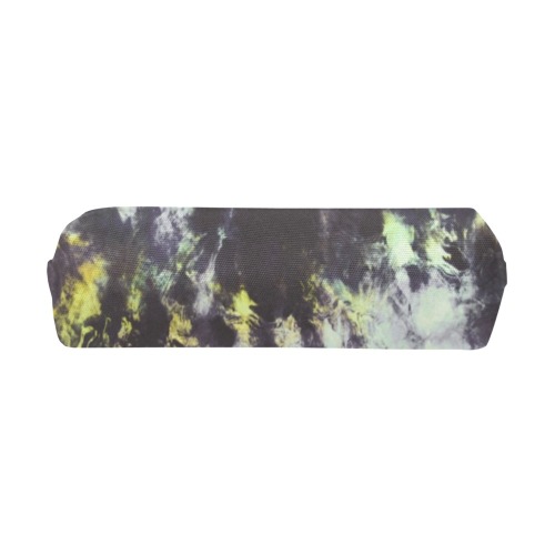 Green and black colorful marbling Pencil Pouch/Small (Model 1681)