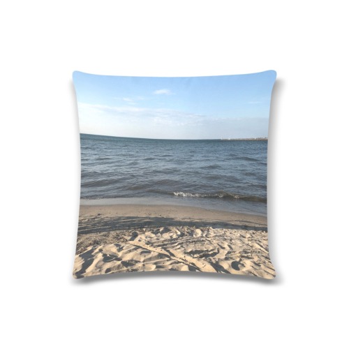 Beach Collection Custom Zippered Pillow Case 16"x16"(Twin Sides)