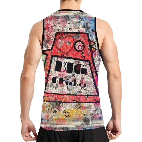 Big Chicken Paper by Nico Bielow All Over Print Basketball Jersey