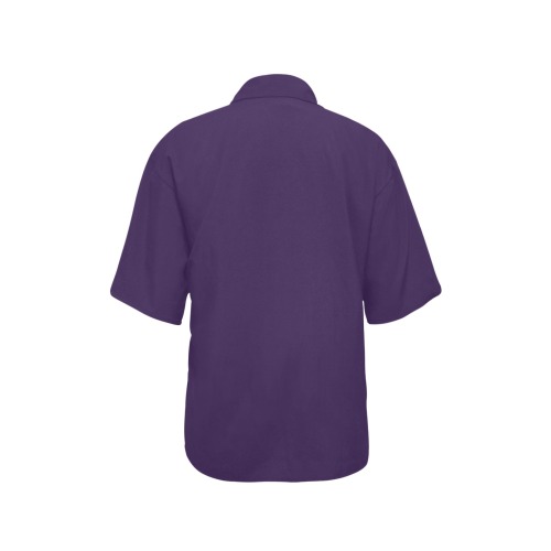 color Russian violet All Over Print Hawaiian Shirt for Women (Model T58)