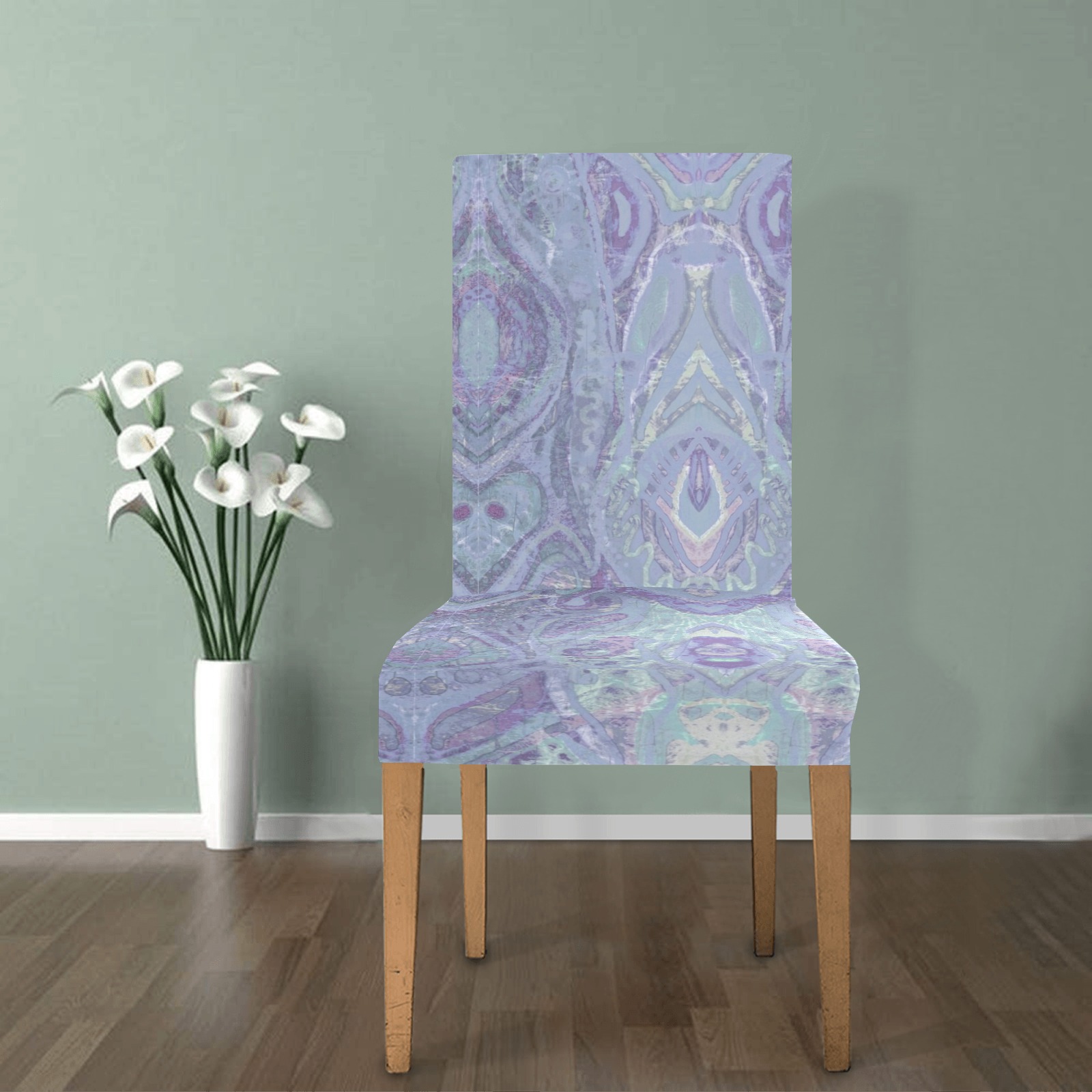 hearts parme Removable Dining Chair Cover