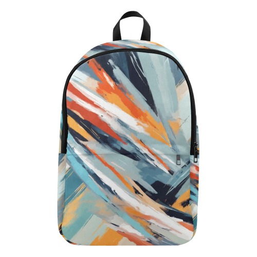 Abstract art of brush strokes of pastel colors Fabric Backpack for Adult (Model 1659)