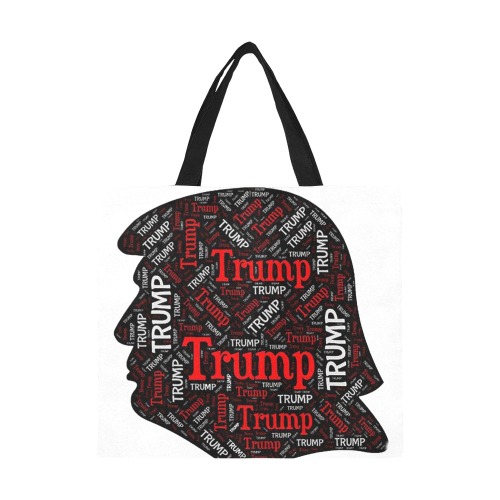 Trump Word Cloud All Over Print Canvas Tote Bag/Large (Model 1699)