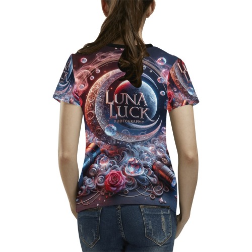 Luna Luck Photography - All Over Print T-Shirt for Women (USA Size) (Model T40)