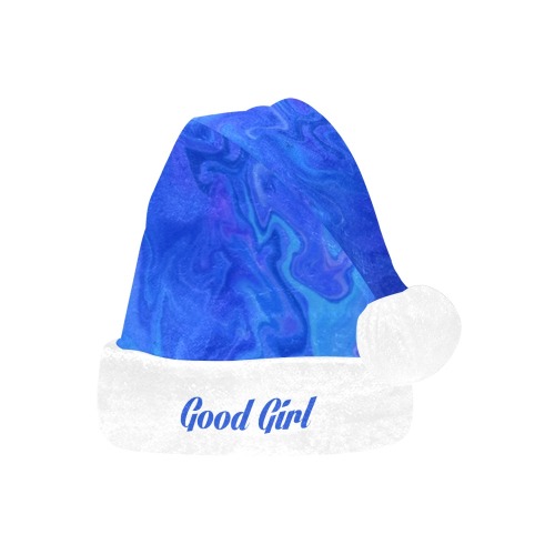 Good Girl santa hat blue Santa Hat
