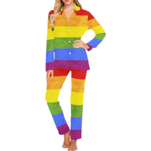 Gay Pride Pajamas Women's Long Pajama Set