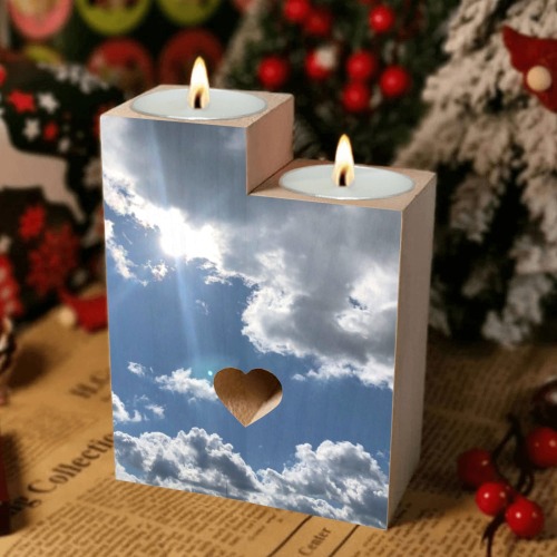 nice bright day Wooden Candle Holder (Without Candle)