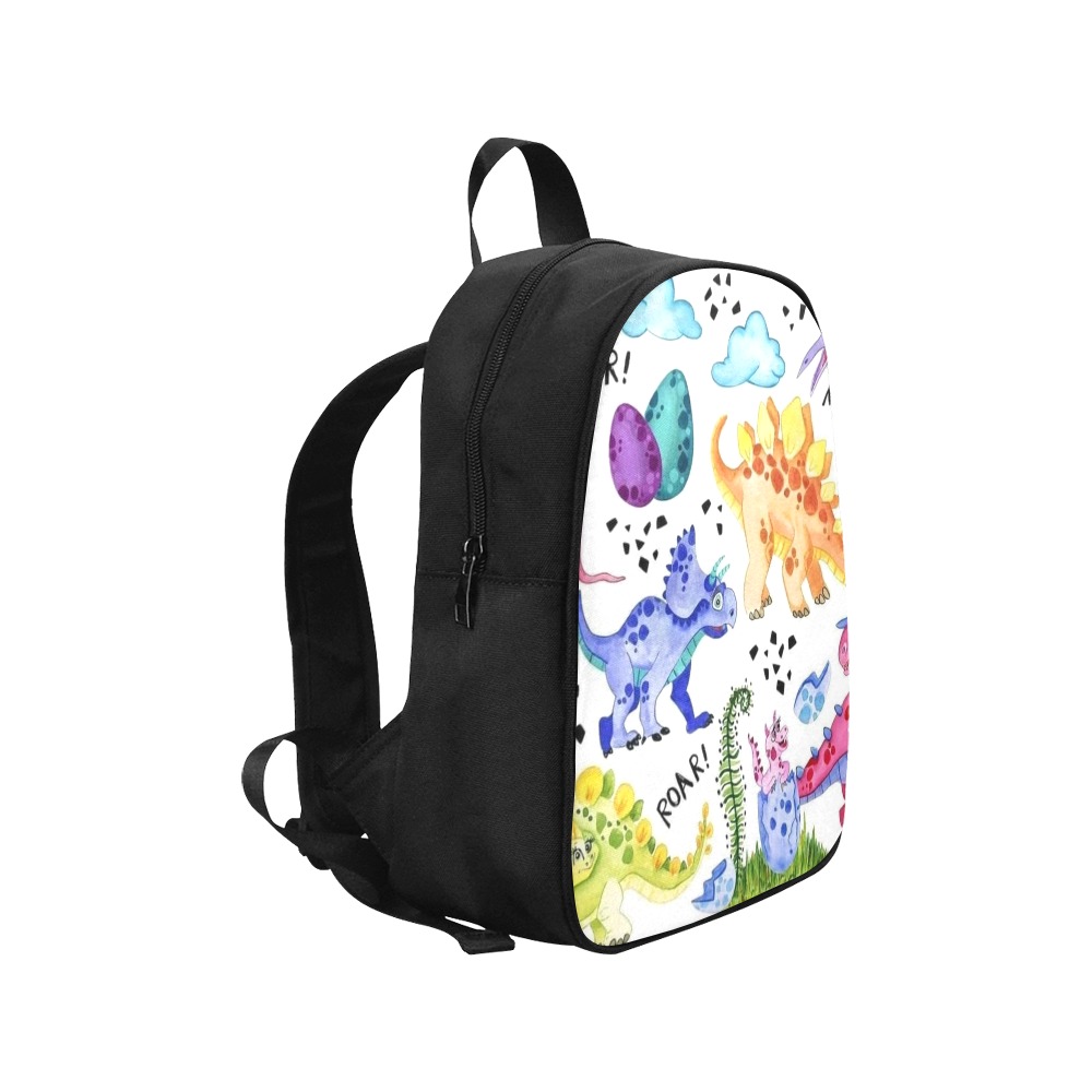 Dino Fabric School Backpack (Model 1682) (Medium)