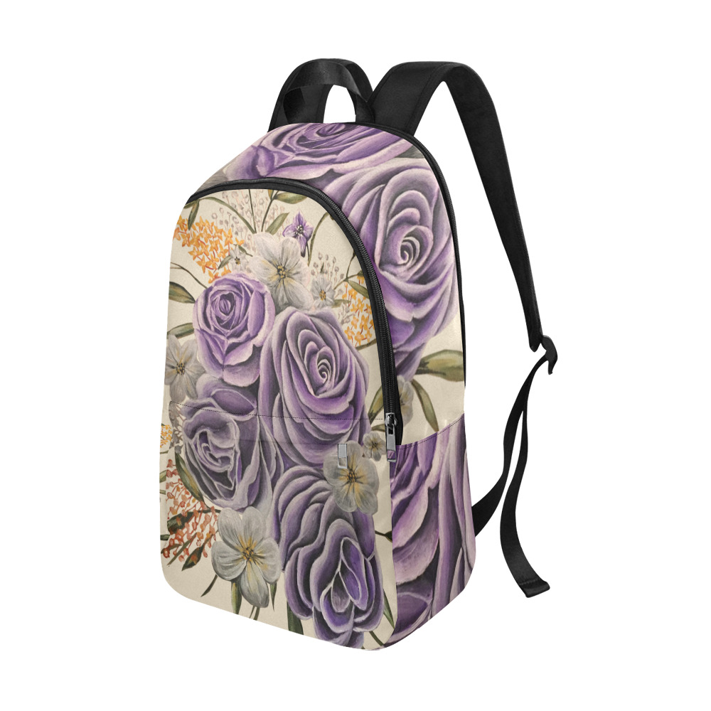 Purple Beauty Fabric Backpack for Adult (Model 1659)