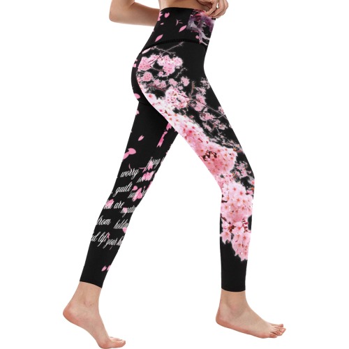 Sakura mandala Women's All Over Print High-Waisted Leggings (Model L36)