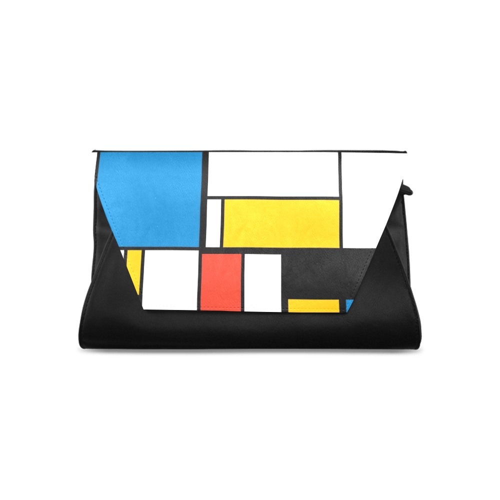 Mondrian De Stijl Modern Clutch Bag (Model 1630)