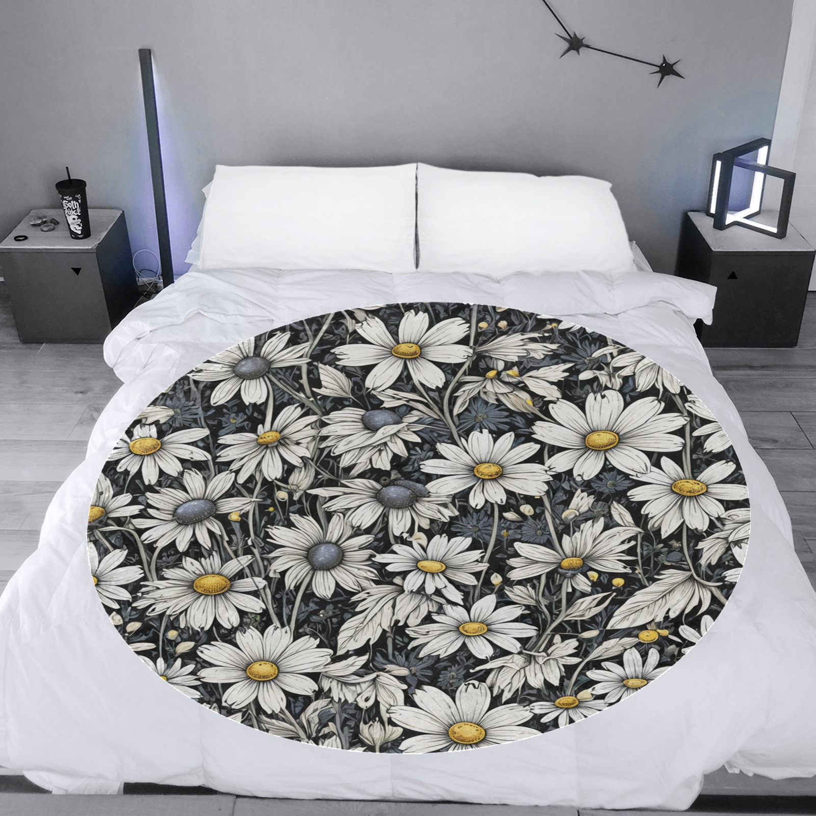 Fabulous Florals 12 Circular Ultra-Soft Micro Fleece Blanket 60"