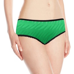 green wavespike Women's All Over Print Classic Briefs (Model L13)