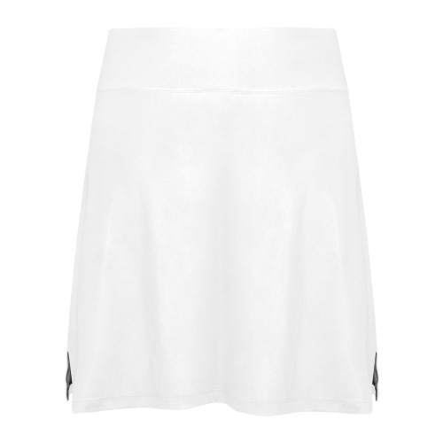 White Women's Athletic Skirt (Model D64)