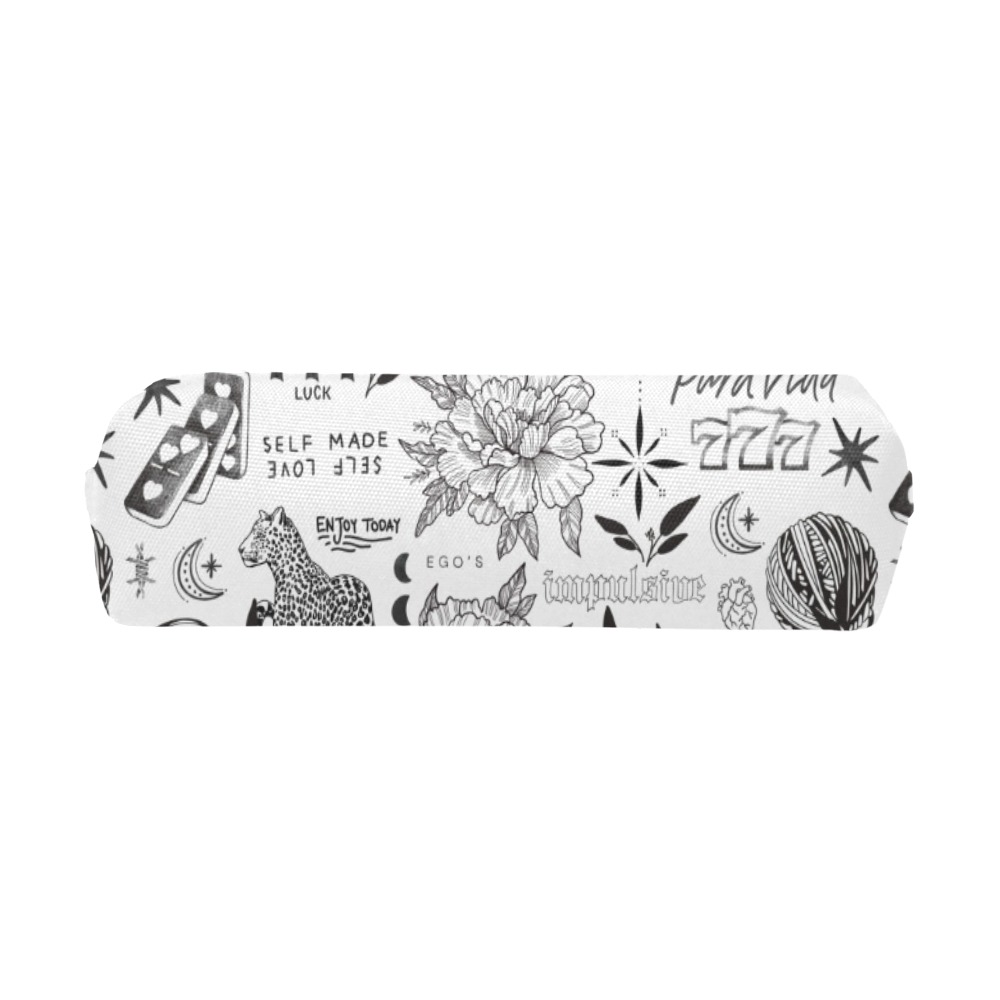 Inspirational tattoo pattern BL 2 Pencil Pouch/Small (Model 1681)