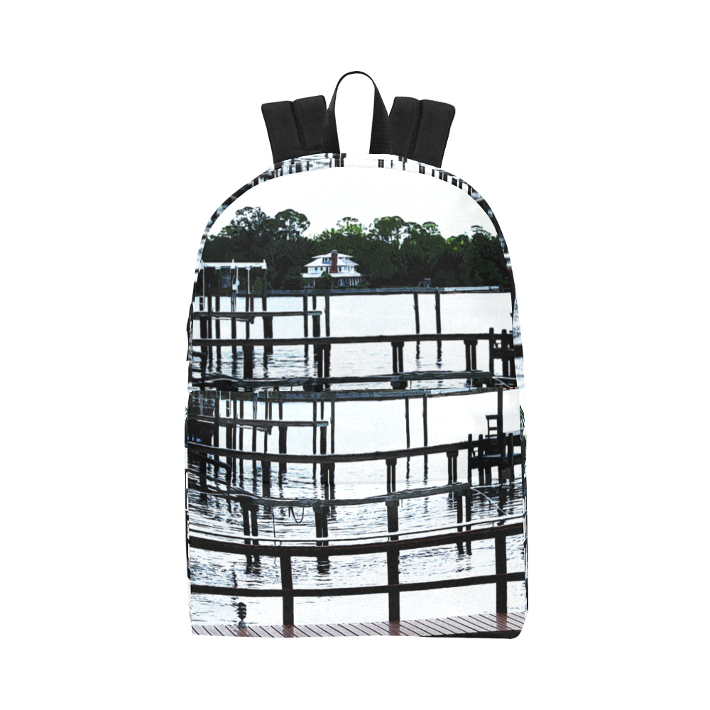 Docks On The River 7580 Unisex Classic Backpack (Model 1673)